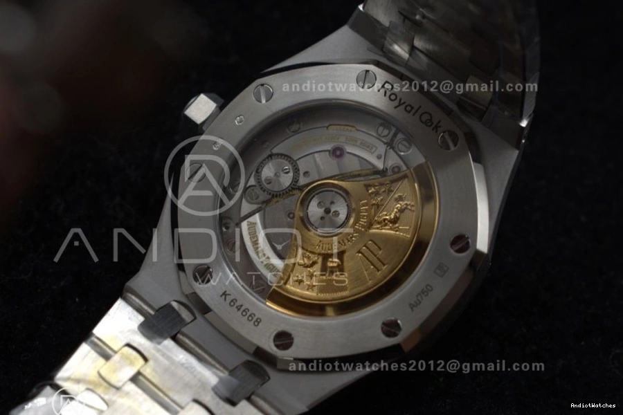 Edition 37mm Best Bracelet 15454 Super APSF Affordable 1033 SA3120 Dial Textured Oak On Frosted SS 1:1 White Royal Clone SS 0406